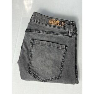 Volcom Slim Straight Gray Jeans Women's 9